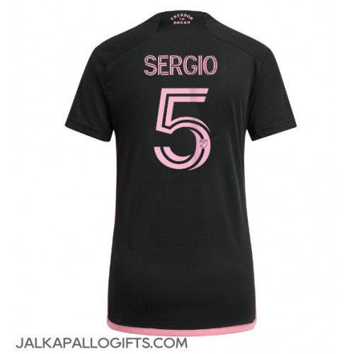 Inter Miami Sergio Busquets #5 Vieraspaita Naiset 2024-25 Lyhythihainen